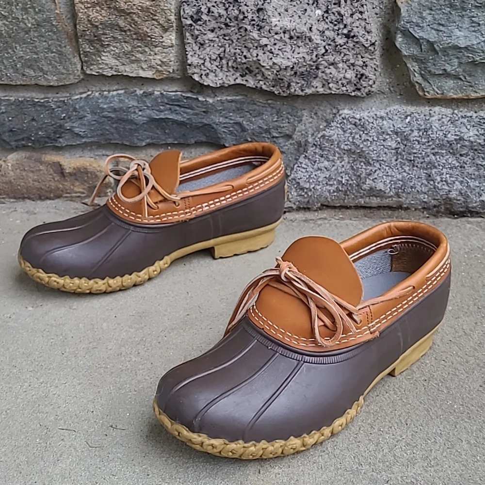 L.L.Bean wide width moccasin low duck boots